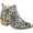 Leopard, variant on Journee Womens Rebel Outside Zip Stacked Heel Booties