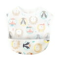 thumbnail image 2 of Clearance Apron Sleeve under $5,Baby Set Toddler With Crumb Catcher Pocket & Snap Button Baby Feeding For 6 24 Months, 2 of 9