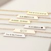 Anavia Personalized Gold Name Necklace Roman Numerals Custom Gift for Mom Birthday Day Women's Birthday Engravable Bar Necklace with Free Jewelry Box Ships Next Day! [Gold]