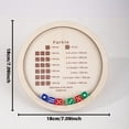 thumbnail image 4 of 1 Wooden Farkle Dice Game Tray with 6 Dice - Creative Tabletop Game, Ideal for Teens, Family Gatherings, And Travel, OH00028, 4 of 5