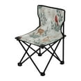 thumbnail image 2 of 600D Oxford Camping Chair Portable Foldable Chair Supports 220 lbs for Picnic, Fishing, Backpacking Deer and Cardinals Pattern, 2 of 8
