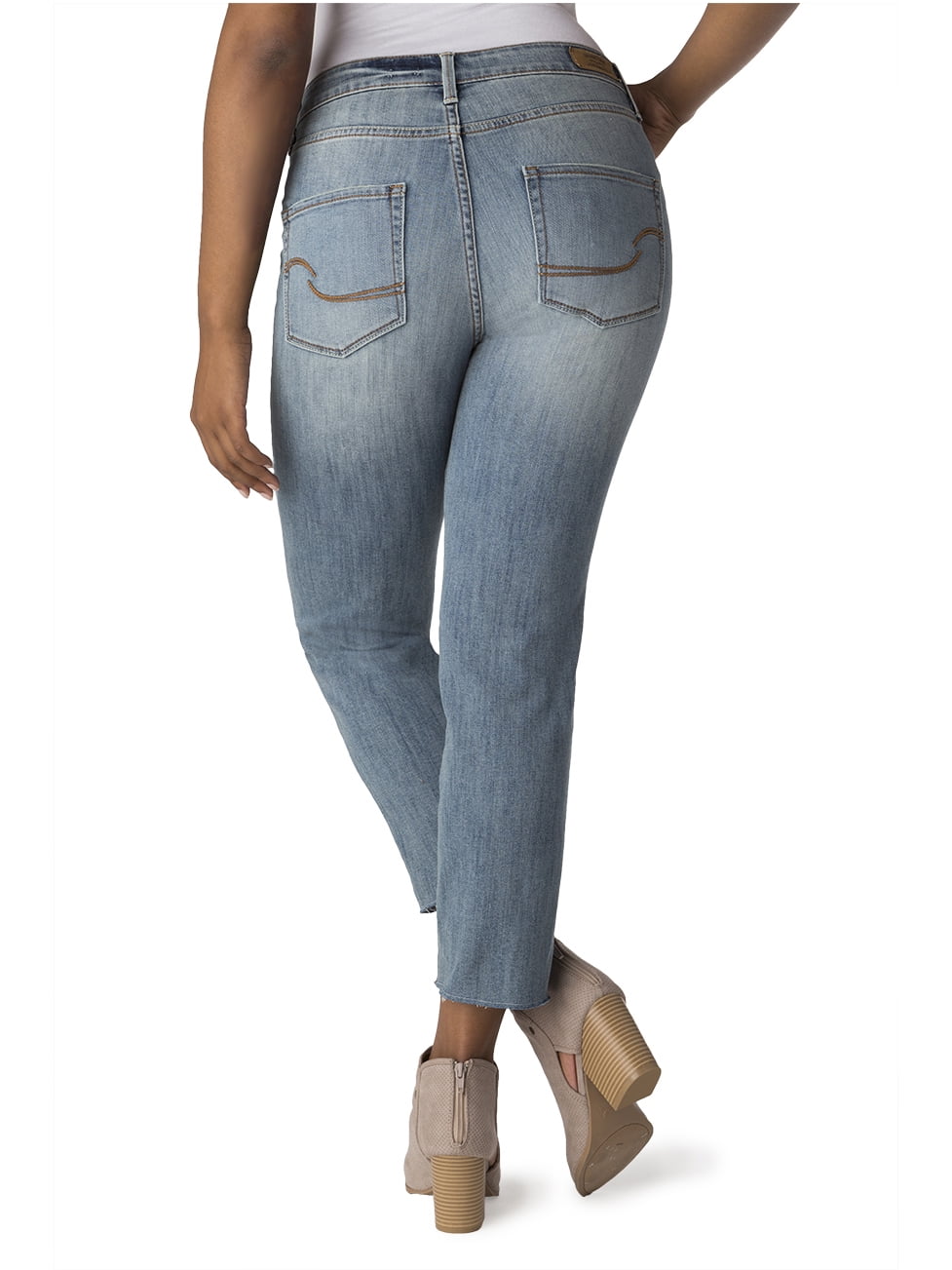 signature levi strauss high rise slim crop