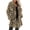 Brown, variant on LEAVINGSUO Cardigans for Women Womens Tops Women's Leopard Faux Pocket Fuzzy Warm Winter Oversized Outwear Long Coat