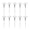 White, variant on 10PCS Fan Face Brush Set – Soft Synthetic Makeup Brushes for Smooth Foundation & Clay Mask Application, Ergonomic Long Handle for Gentle Contouring