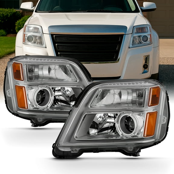 AKKON - Fits 2010-2015 GMC Terrain SUV [Halogen Type] Original Manufacturer Style Headlights Assembly Full Set