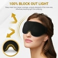 thumbnail image 3 of LunaOpulence 3D Sleep Mask with Travel Storage Bag – Blackout Eye Mask for Sleeping, Side Sleepers & Travel – Soft Memory Foam, Adjustable Strap, Lightweight & Comfortable Fit, 3 of 3