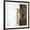 Brown Frame, variant on Art.com Portrait of a Cougar, Mountain Lion, Puma, Striking Pose, Winter Scene in the Woods Photographic Print by Baranov E, 30" x 30"
