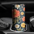 thumbnail image 3 of 20oz Pioneer Flower Skinny Tumblers Stainless Steel Tumbler with Lid and Straw,Vacuum Insulated Double Wall Travel Tumbler Cups with Cleaning Brush for Coffee,Tea, 3 of 6
