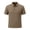 Coffee, variant on Men's Textured Checkered Short Sleeve Polo Quick Dry Moisture Wicking Stretch Breathable Wrinkle Resistant Performance Golf Top For Business Casual Athletic Outdoor Sports Gray 3xL