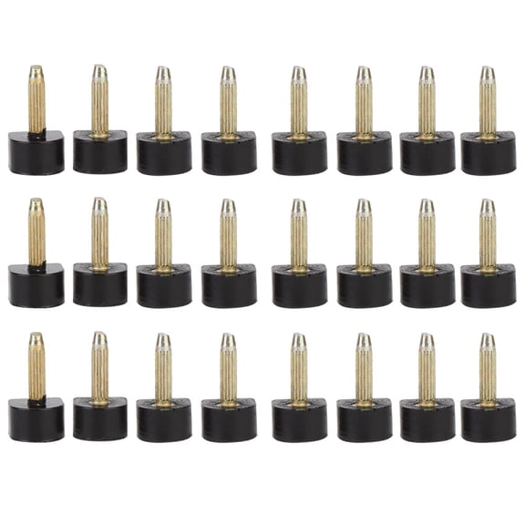 Tebru Shoes Heel Dowel, 24pcs High Heel Replacement Tips Non-slip Shoes Repair Heel Dowels Protector , Heel Replacement Tip