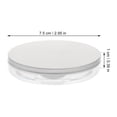 thumbnail image 2 of LABELEPH Travel Loose Powder Container 2Pcs Silver Plastic for Women Outdoor Use, 2 of 8