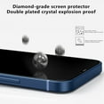 thumbnail image 4 of Bangus Privacy Screen Protector for iPhone 12/iPhone 12 Pro Tempered Glass,High Clear,Case Friendly, 4 of 8