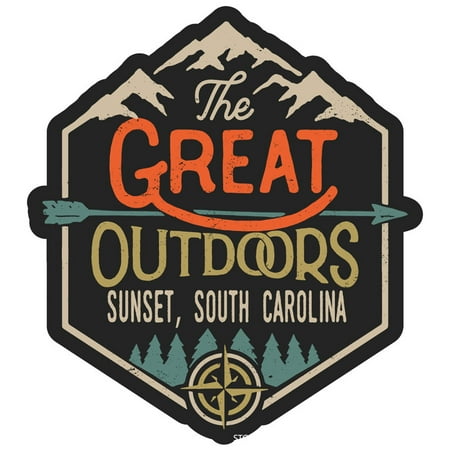 

Sunset South Carolina The Great Outdoors Design 4-Inch Magnet