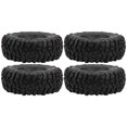 thumbnail image 3 of 4 Uds 1/10 coche de Control remoto cubo de rueda de aleación de 1,9 pulgadas y neumáticos de goma de 115mm accesorio RC negro, 3 of 9