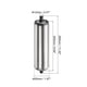 thumbnail image 2 of Rodillo de Transporte de Gravedad de Acero Inoxidable Uxcell con Extremo Galvanizado Plata 2"x10", 2 of 5
