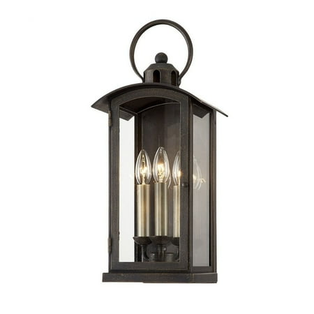 

Troy Lighting-B7442-Chaplin - Three Light Wall Sconce Vintage Bronze Finish with Clear Glass