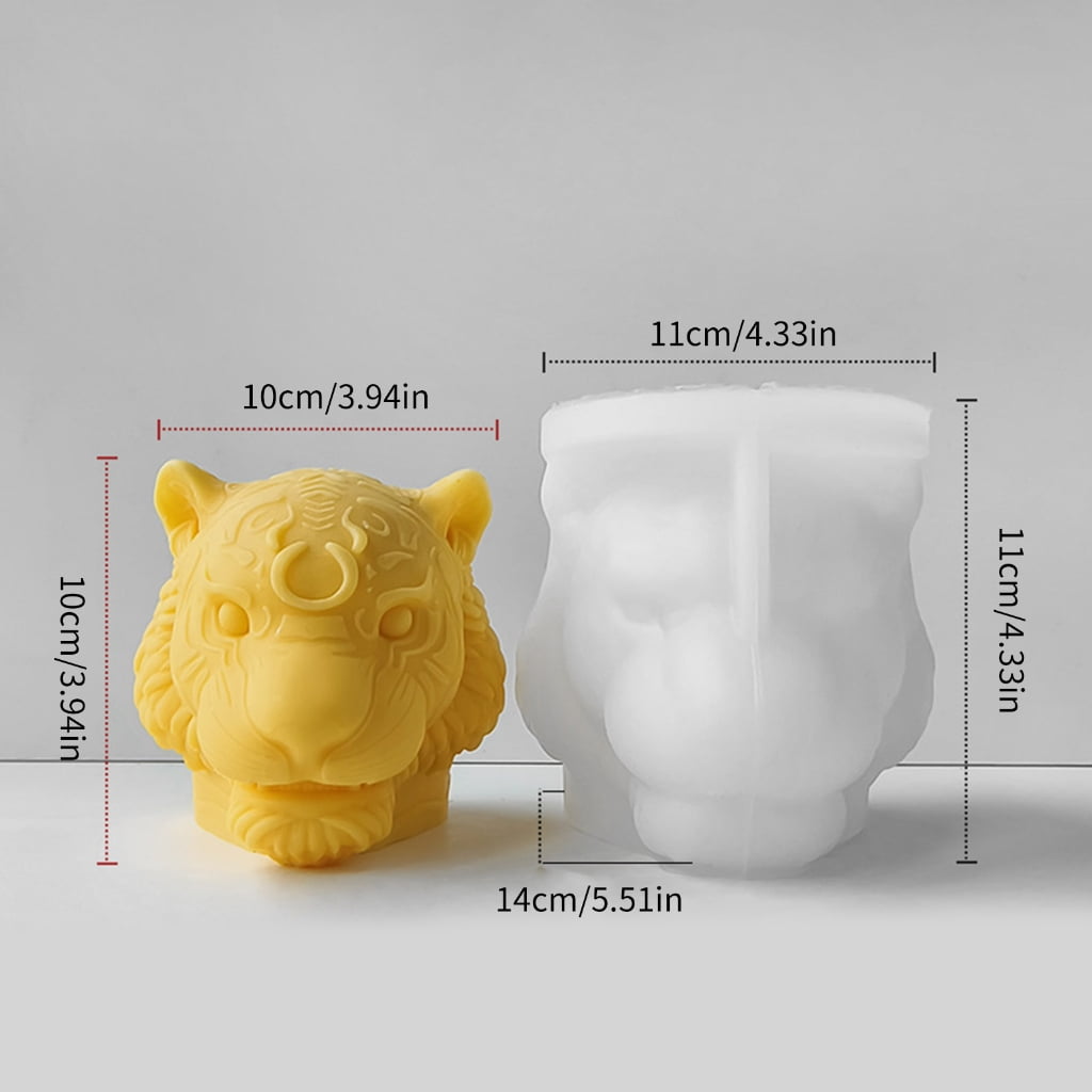 Silicone Mold 3D Head Gypsum Resin Castings Cake Baking for Fondant Chocolate Decorating Tool Head Silicone Gypsum Mold Epoxy Castings Soap Chocolate Cake Baking Tool Table Home Decorations