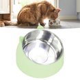 thumbnail image 4 of Cat Bowl Cat Food Bowl Stainless Steel Food Bowl Pet Heating Bowl Nordic Stainless Steel To Protect Cervical Spine Constant Temperature Cat Food Bowl US Plug 100-240V, 4 of 8