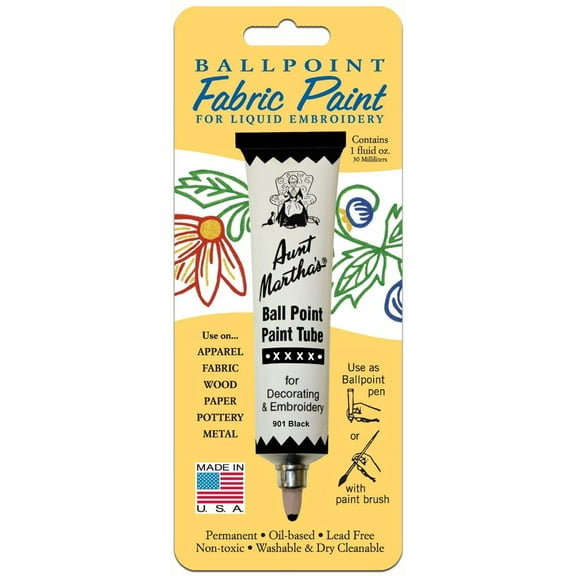 Aunt Martha's Ballpoint Paint #901 Black