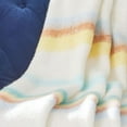 thumbnail image 3 of Sister Road by JG 60"x70" Striped Faux Mohair Throw in Blue Stripes, 3 of 3