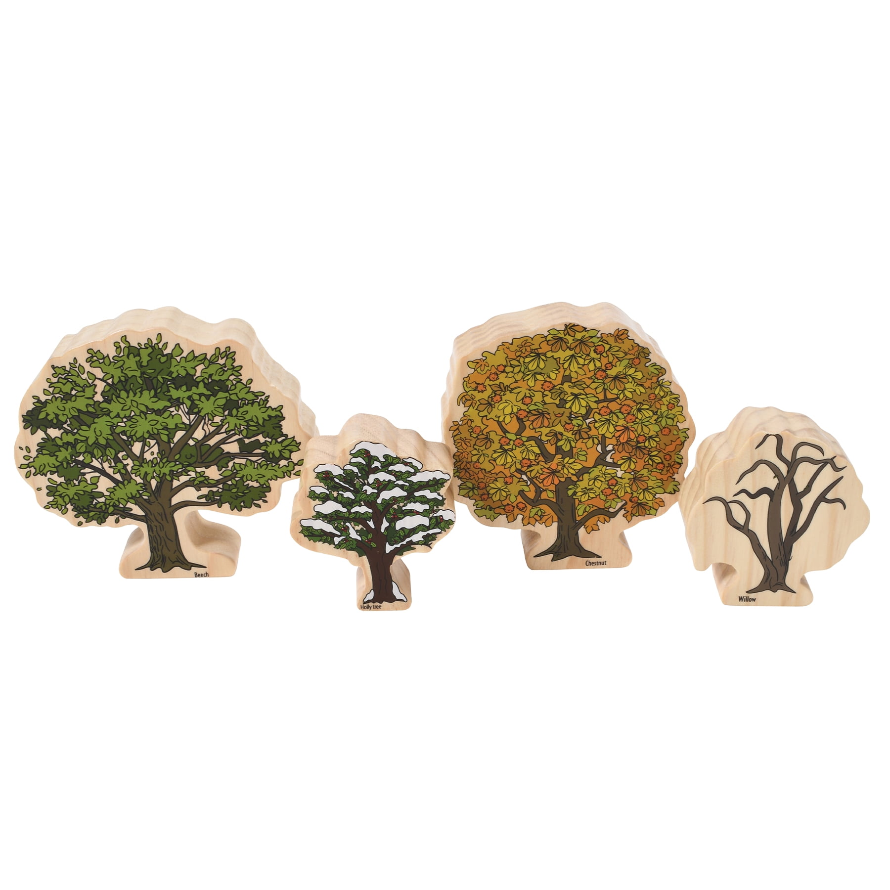 The Freckled Frog Trees of All Seasons Wooden Blocks - Set of 10 - Ages 2+