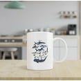 thumbnail image 2 of Watercolor Ocean Sea Types of Sharks Ceramic Mug-11oz Coffee Milk Tea Mug Cup with Handle,Gifts for Shark Lovers Kids Adults, 2 of 5