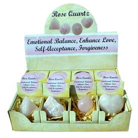 Jewel Box Gift Set RBI Gemstone Rose Quartz gift box (set of 12) Magical Crystal Healing Enlightenment ()