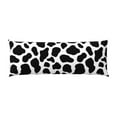 Body Pillow Cover, Super Soft Body Pillow Pillowcase, Cow black white