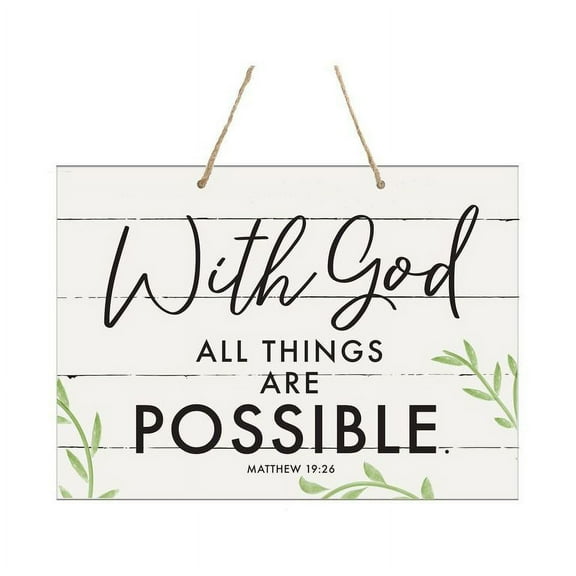 LifeSong Milestones Distressed Wall Sign With God
