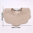 thumbnail image 3 of YOUYEDIAN Baby Bibs for Drooling and Teething Newborn Drool Bibs Infant Cute Bibs for Baby Boy Girl (Earthy Yellow, One Size), 3 of 3
