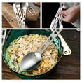 thumbnail image 5 of KAKOWELY camping utensils 3 Sets Stainless Steel Utensil Camping Utensil Fork Cutter Spoon Portable Travel Flatware with Carabiner6.26"X0.67"X0.2", 5 of 5