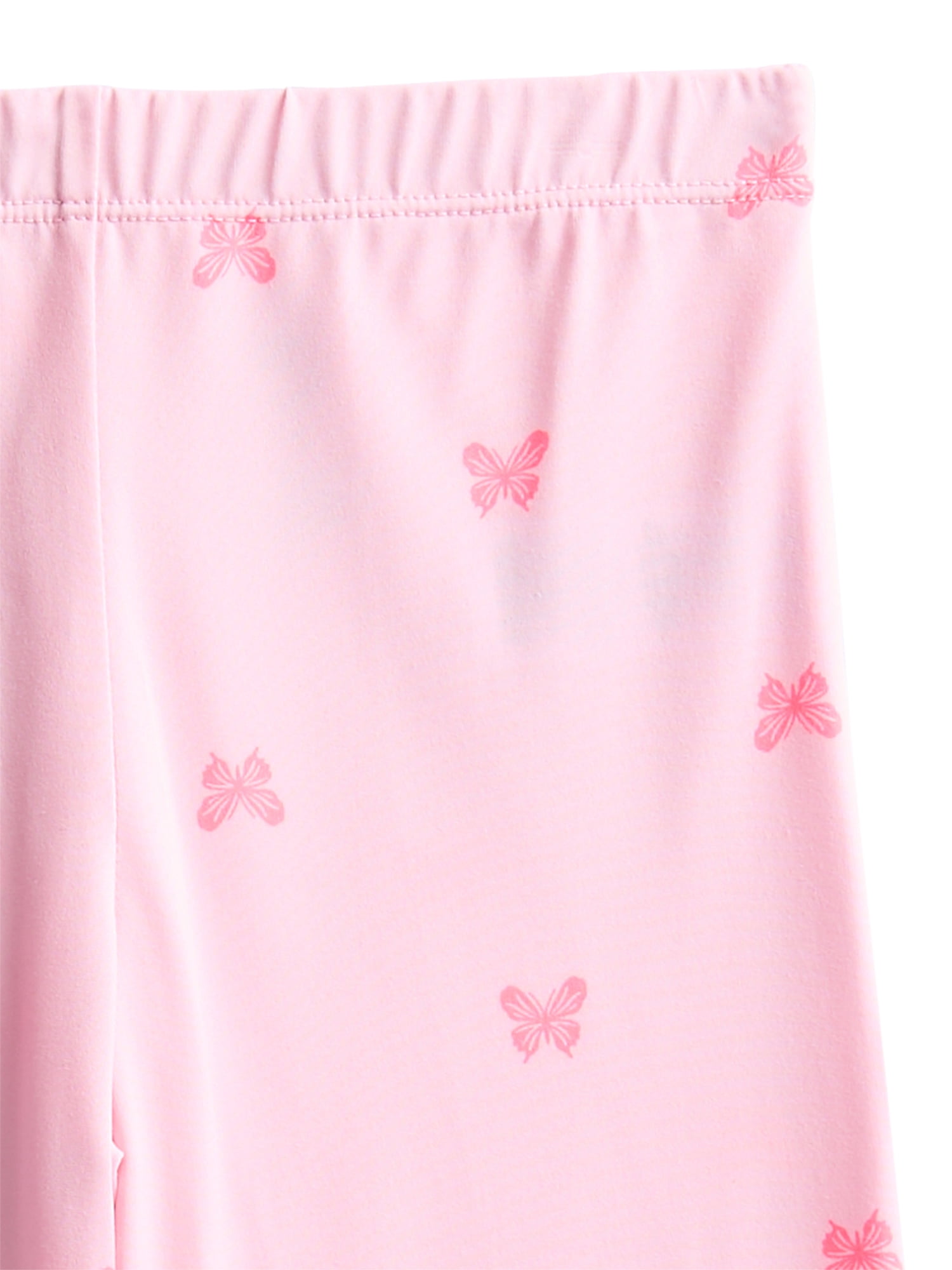 Wonder Nation Girls Short Sleeve Tee and Pants Pajama Set, 2-Piece, Sizes 4-18