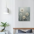 thumbnail image 4 of ONETECH Dandelions Wall Art Canvas Flower Plant Picture Print Abstract Green Flower Living Room Decor Frame 16x20 in, 4 of 5