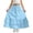 Sky Blue, variant on BFHHYA Girls Ruffle Tiered Maxi Skirt High Waist Flowy A-Line Skirt Big Swing Summer Skirt for Teens Girls Size 4-15 Years