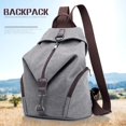 thumbnail image 2 of Mochila Vintage de lona para mujer, bolso de gran capacidad para Ipad, Notebook, gafas, doble hombro, organizador de viaje, accesorio de bolso Fivean unisex, 2 of 2