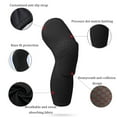 thumbnail image 3 of Guardurnaity Poliéster Baloncesto Gimnasio Bádminton Rodillera Color sólido Antideslizante Transpirable A prueba de golpes Protección Hombres Accesorios de disfraces XL negro, 3 of 6