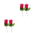 thumbnail image 3 of Billuyoard 2 bolsas de flores artificiales de decoración vibrante para el hogar para un ambiente romántico y elegante flores de seda de capullo rosario 2Conjunto, 3 of 6