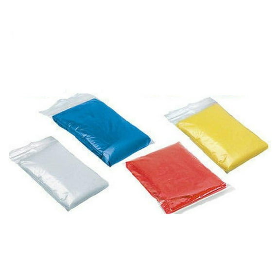 50 PCS Rain Ponchos,for Ocean Park Hiking Travel Concerts,Thick Emergency Waterproof Disposable with Drawstring Hood Raincoat Random Colors