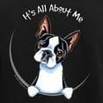thumbnail image 3 of CafePress - Boston Terrier IAAM Full Women's Dark Pajamas - Women's Short Sleeve Print T-Shirt and Pants Dark Cotton Pajama Set, 3 of 7
