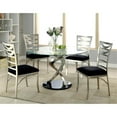 thumbnail image 6 of Bowery Hill 19" Contemporary Stainless Steel Dining Chair in Silver (Set of 2), 6 of 7