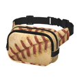 thumbnail image 2 of Fotbe Vintage Baseball Cangurera Cuadrada con Estampado de Doble Capa, Bolsa de Cintura Ajustable Mini para Hombres y Mujeres, 2 of 9