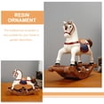 thumbnail image 3 of EeaseMX Caballo mecedor pequeño de resina, adorno navideño para escritorio, 3 of 7