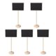 thumbnail image 1 of 5x5pcs Mini Tiza de madera Pizarra Señales Pizarra Tablero de mensajes Cuadrado Ehuebsd Libre de BPA, 1 of 6