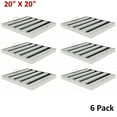 thumbnail image 2 of 6 Pack 20"X20" Hood Filters Commercial Stainless Steel Hood Grease Filter Baffle, 2 of 14
