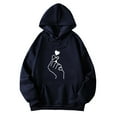 thumbnail image 4 of Bibifish Women Graphic Hoodies Casual Autumn Long Sleeve Pullover Tops Funny Printed Stylish Hooded Sweatshirts For Daily Wear, 4 of 7