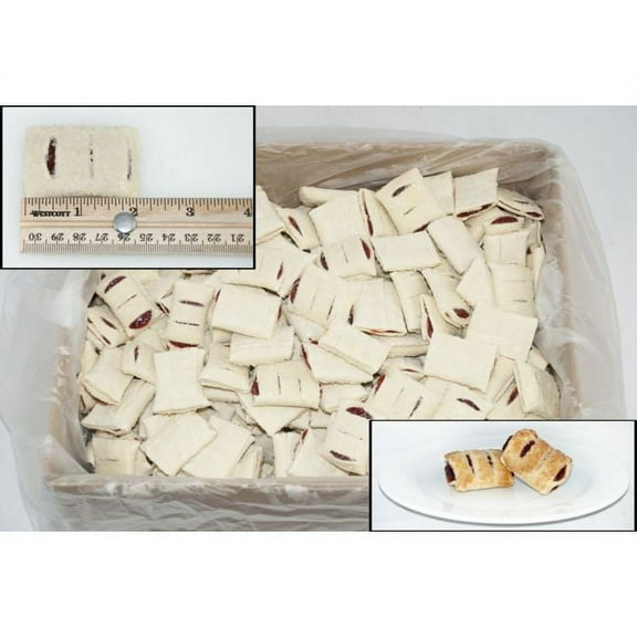 General Mills Pillsbury Cherry-Sugared Puff Pastry Dough - Strudel Bites, 0.8 Ounce - 320 per case.