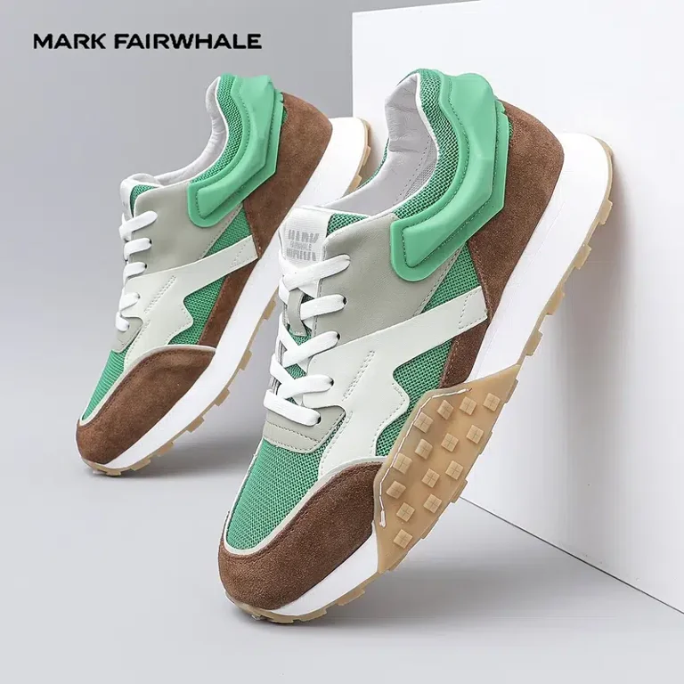 MARK FAIRWHALE Men s Colorblock Mesh Non slip Breathable Running