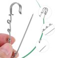 thumbnail image 2 of Uxcell 20 Pack Large Safety Pins, Brooch Pins with 3 Loops for DIY 2.56", Silver Tone, 2 of 7