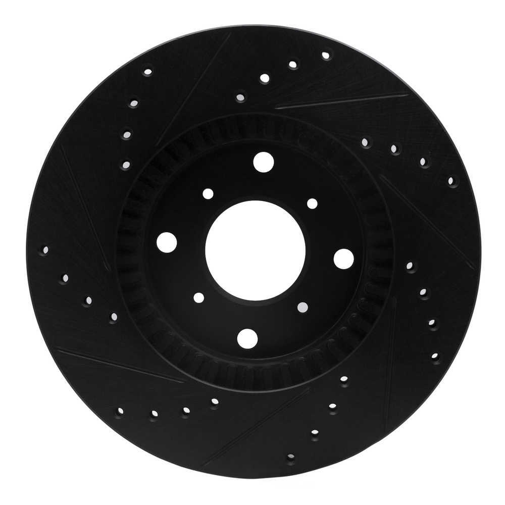 Dynamic Friction Company 633-59022R DFC Brake Rotor - Drilled And Slotted - Black