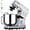 silver, variant on 7.5 QT Stand Mixer, 10-Speed Tilt-Head Electric Dough Mixer with Stainless Steel Bowl, Includes Dough Hook, Wire Whisk, and Beater, with Splash Guard for Home Cooks, Silver/Black